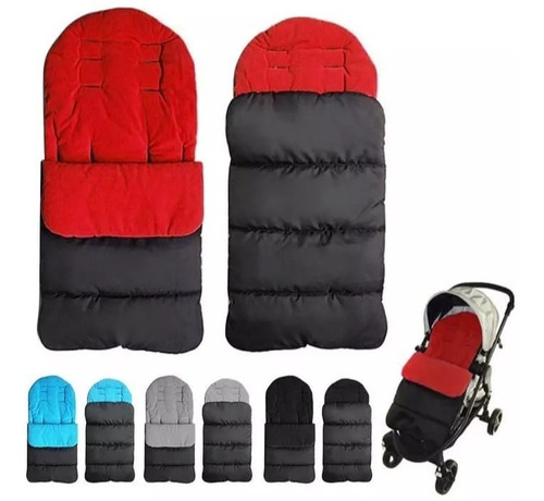 Imagen 3 de 4 de Saco Para Coche Bebé Impermeable Forro Polar Térmico