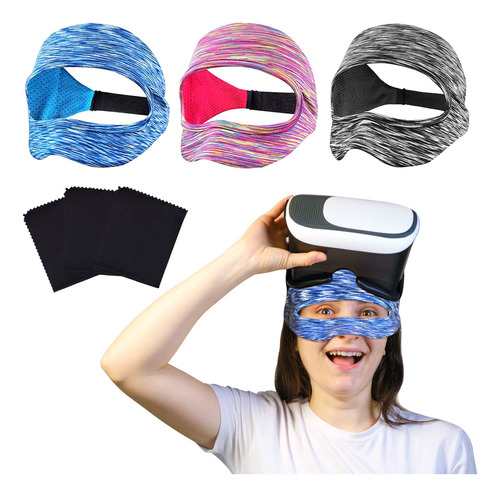 Sleilin Vr Sweat Band, Adjustable Vr Sweat Band Mask, Fit