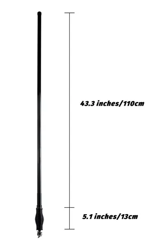 Antena Gmrs Móvil Fibra De Vidrio 6.5 Db 5 M