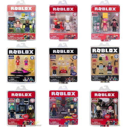 Roblox 100 Original Jazwares Action Figure 1 Caixa Virtual Mercado Livre - brinquedo do roblox barato