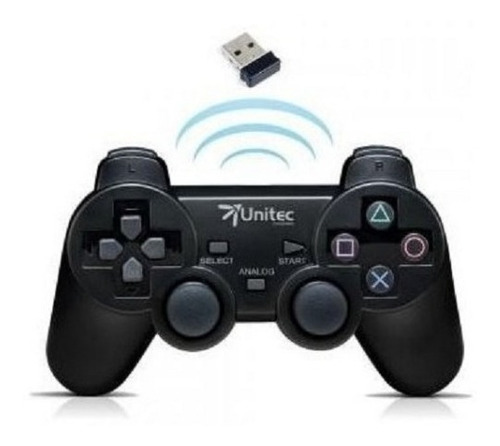 Imagen 1 de 1 de Control Juegos Pc Usb Inalambrico Dualshock Con Vibración