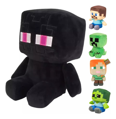 Peluches Minecraft Colección Esteve Creeper Enderman Juguete