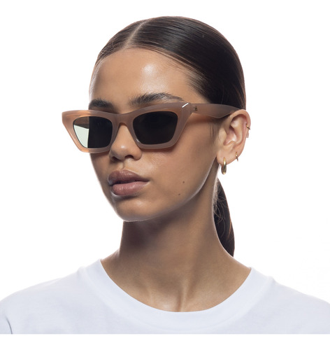 Lentes De Sol Aire Capricornus Cat Eye Verde Oscuro Marrón Claro Marrón Claro