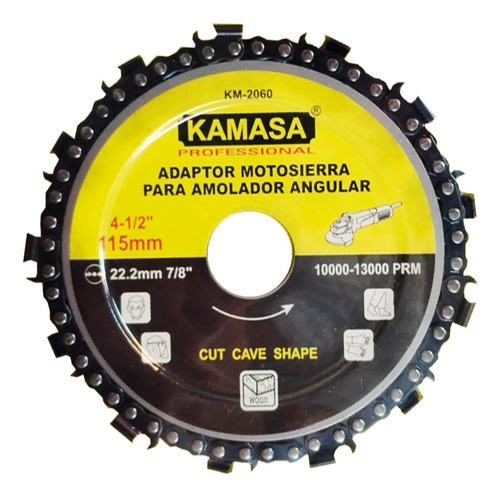 Disco Cadena Motosierra P/amoladora 115mm -