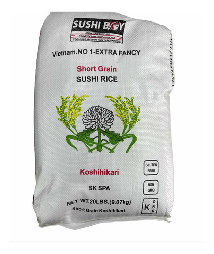 Arroz Koshihikari Grano Corto Vietnamita 9,07kg Premium