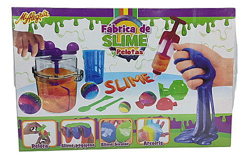 Fabrica De Slime Colores Neon Brillos, Mi Alegria