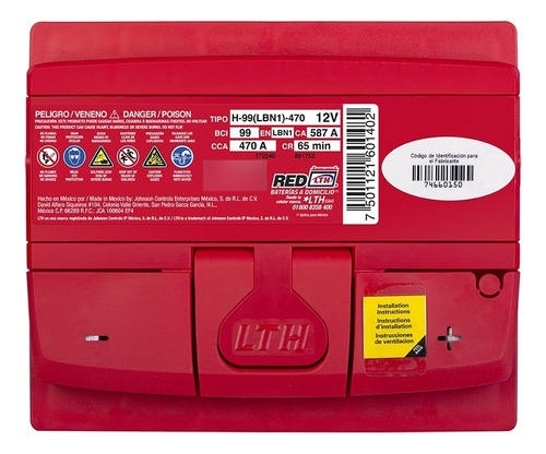 Batería Lth Fiat Linea 2009-2010 - H-99-470