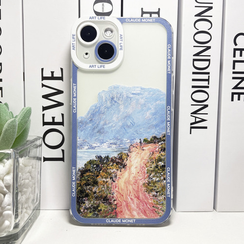 Funda De Teléfono Con Estética De Pintura Artística De Claud