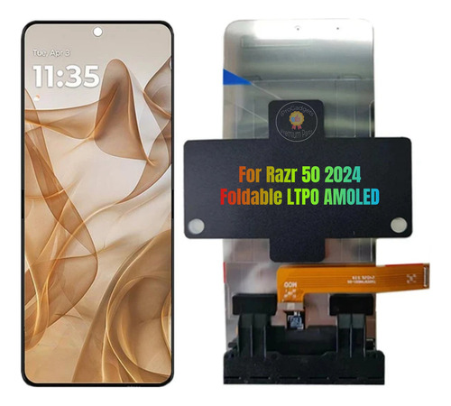 Pantalla Táctil Plegable Amoled Para Motorola Razr 50