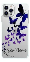 Comprar Capinha Borboletas Roxas Universo Com Nome Capa De Celular