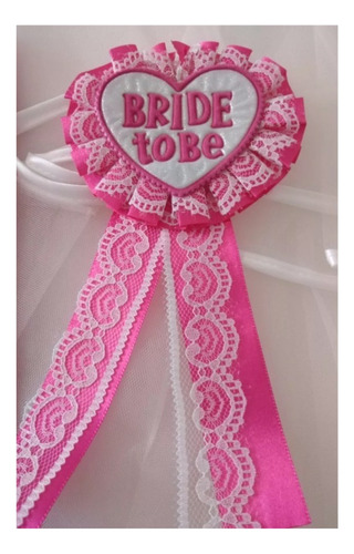 Distintivo Botón Pin Rosa Bride To Be Despedida