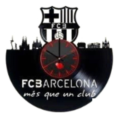 Reloj Corte Laser 1037 Barcelona Mas Que Un Club. Escudo.