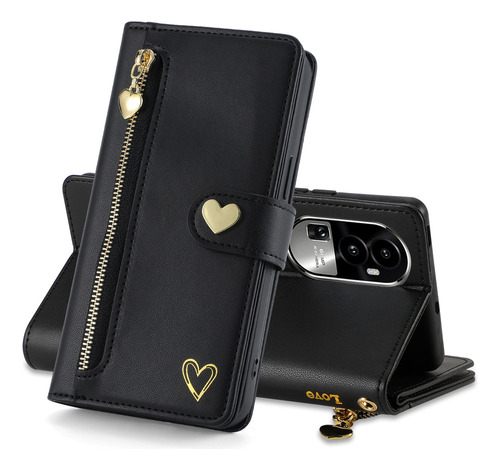 Cards Solt Wallet Funda De Cuero Con Cremallera For Oppo