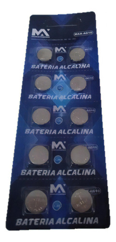 10 Bateria Ag10 G10 W389 Lr1130 Sr1130 L1131 Lr54 V10ga