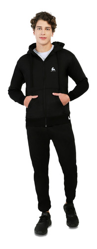 Sudadera Conjunto Hombre Negra Clasica Arctic Fox