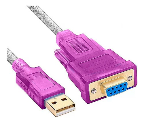 Cable Adaptador De Usb A Serial Rs232 Db9 Hembra Nuevo