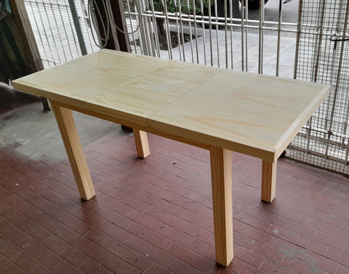 Mesa Trampa Extensible 1.20x70 A 1.60x70 Living Comedor Pino