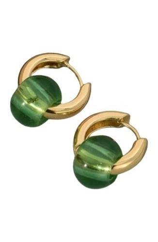 Aretes Argolla Para Mujer Bañado En Oro 18k 