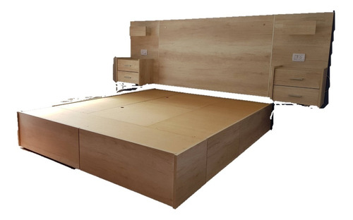 Combo Respaldo 2 Cajones /cama Box C/cajones 1,60