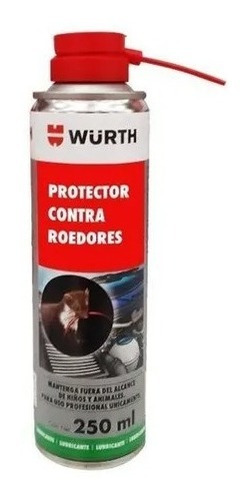 2 Unidades. Repelente Roedor Wurth Spray Protector Cable