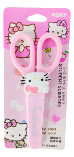 Tijeras De Hello Kitty Escolares De Punta Roma 