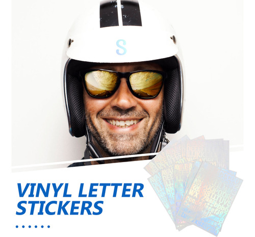 10 Hojas De Pegatinas Autoadhesivas De Vinilo Con Letras Y