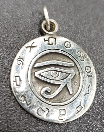 Dije Ojo De Horus En Plata 2,5 Cm 6 Gr Art 607