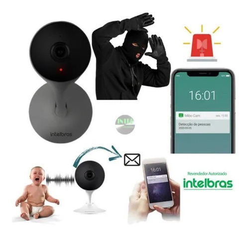 Imagem 3 de 10 de Câmera Mibo Wi-fi Full Hd Im3 Intelbras