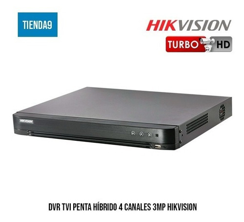 Dvr Pentahibrido 4 Ch 3mp/4mp H265+ Hikvision Acusense