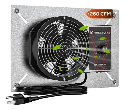 Ventilador De Ventilación Abestorm Crawlspace De 260 Cfm, Cl