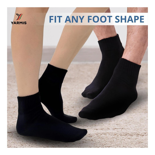 Calcetines Diabéticos Blancos De Yarmis Para Mujeres Tamaño