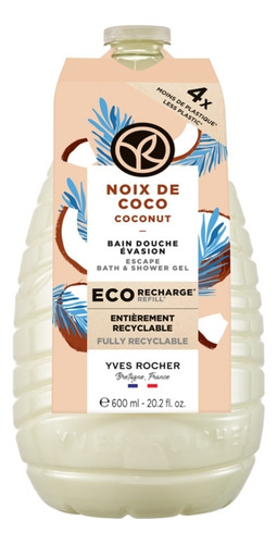Refill Gel De Ducha Coco Yves Rocher 600ml