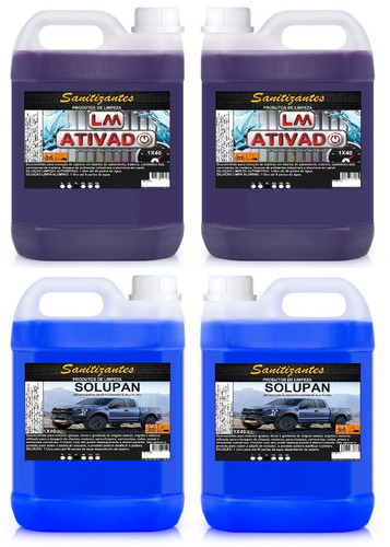 2 Lm / Ativado / Limpa Baú 5x200 5l + 2 Solupan 5x200 5l