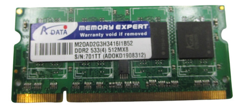 Memoria Adata M20ad2g3h3416i1b52 Ddr2 533(4) 512mx8