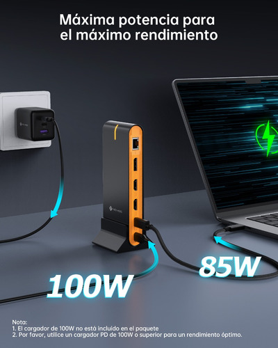Docking Station Novoo 15 En 1 Usb 3.2 Usb C Hub 8k Dp Dock