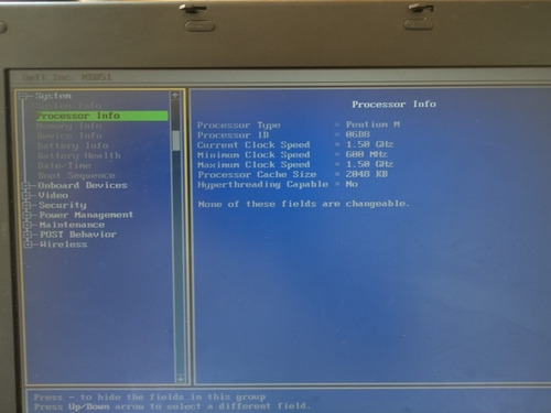 Procesador Intel Laptop Sl89u Pentium M715a 1.5 Ghz 2mb Cach (Usado)