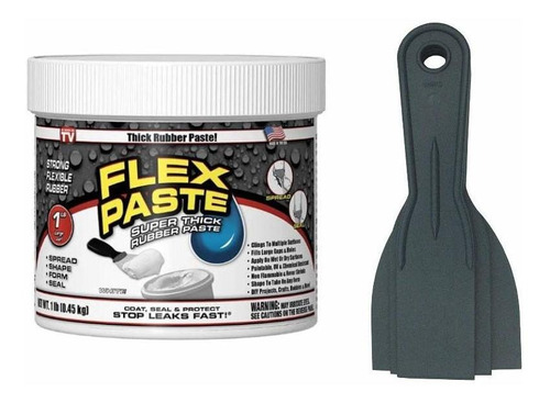 Pasta Flex Seal Blanca Y Flexible Bote De 1 Libra Pack De 3 