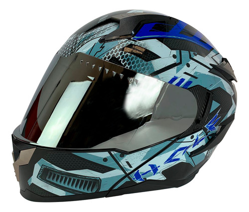 Casco Abatible Certificado Doble Visor Lente Humo Diseño Arm