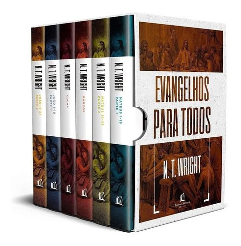 Box Evangelhos para todos, de Wright, N. T.. Vida Melhor Editora S.A, capa dura em português, 2021
