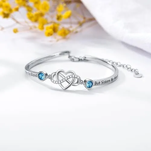 Aoboco Pulsera De Amistad Para Mejor Amigo, Plata De Ley, No