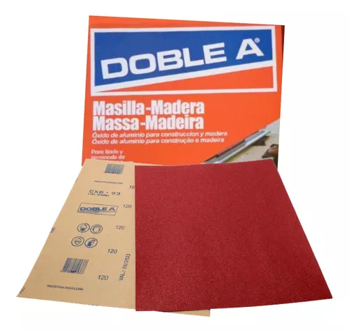 Hojas Lija Masilla Madera