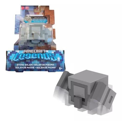 Boneco Minecraft Legends Golem De Pedra Ataque Stone + Nf