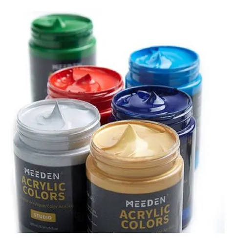 Set Pinturas Acrílica 15 Meeden (100 Ml Colores Vibrantes)