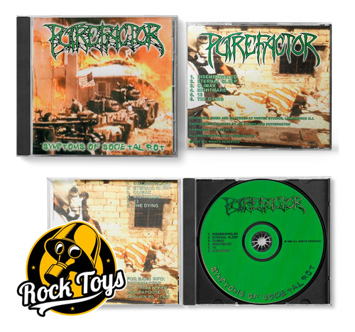 Putrefactor - Symptoms Of Societal Rot 2001 Cd Vers. Usa (Reacondicionado)