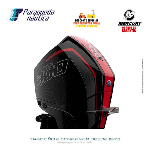 Motor De Popa Mercury 4t 300hp R L V8 Dts Verado Racing