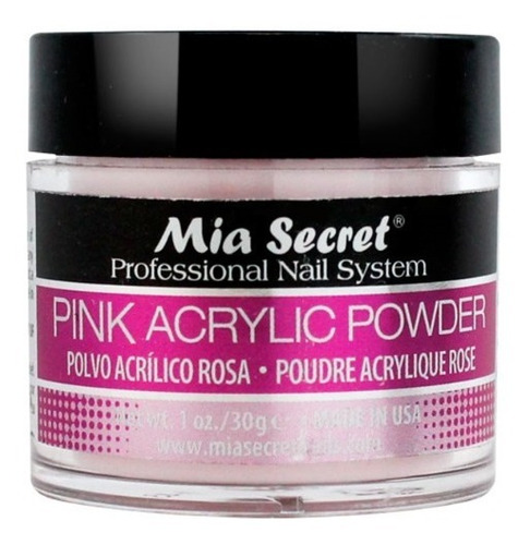 Polvo Acrilico Rosado Mia Secret  30 Grs / Uñas Esculpidas