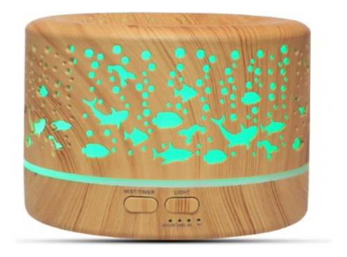 Humificador Ambientador Difusor De Aroma Led Tipo Madera !!!