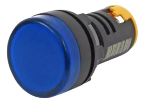 Sinaleiro Led Iluminado Todas Cores 22mm 12-220vca/cc Cor Azul 12vca/cc