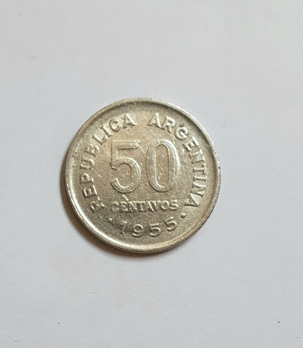 Moneda De 50 Centavos Año 1955
