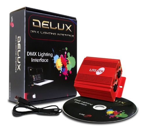 Interface Control De Iluminación Deluxe Dmx 1024 Lite Tek